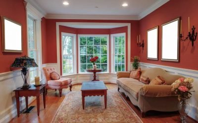 Living Room Design with Bay Window - Interior Examples