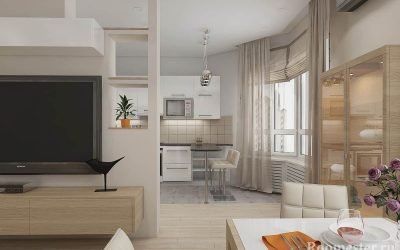 Design d'appartement 3 pièces - solutions intérieures + photos