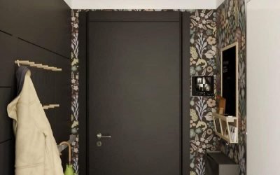 Design av en liten korridor i en leilighet - interiørfoto