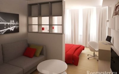 غرفة نوم تصميم غرفة المعيشة - أمثلة مزيج