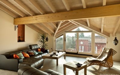 Interiér dřevěného domu: barvy, materiály, výzdoba