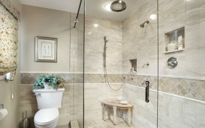 Vonios kambarys su dušo dizainu