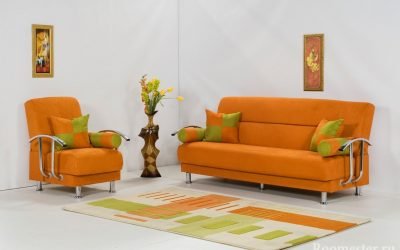 Couleur orange à l'intérieur - combinaisons et options de conception