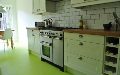 Grønn kjøkkendesign