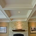 Design of the ceiling in the living room using drywall