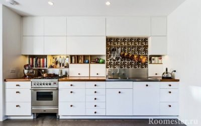 Küchendesign 15 sq. m. - Wählen Sie die entsprechende Option