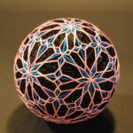 Ball av tråder med mønster