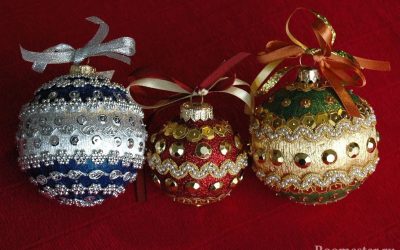 Décoration de boule de Noël bricolage - une sélection d'idées