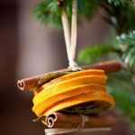 Kandované a skořice vánoční strom dekorace