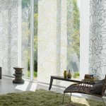 Japanske gardiner med abstrakte mønstre