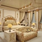 Camera da letto con interni eleganti