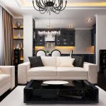 Stue med hvite sofaer