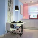 Pink and Blue Kitchen