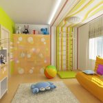 Camera copiilor cu un interior luminos