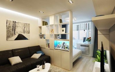 Design ett-roms leilighet på 40 kvadratmeter. m - 100 bilder av eksempler og 7 prosjekter