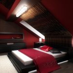 Camera da letto con interni eleganti