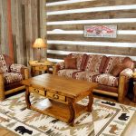 Dřevěný nábytek v obývacím pokoji