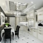 Bucătărie cu un interior elegant
