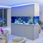 Elegantní akvárium v ​​obývacím pokoji
