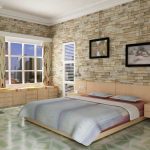 Walls in a stone bedroom
