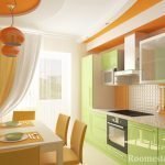 Pistachio Orange Kitchen
