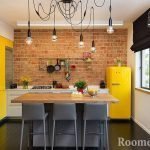 Žltá farba v interiéri kuchyne