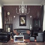 Kožený nábytek v obývacím pokoji