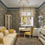 Varm och mysig provence-stil i vardagsrummet