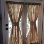 Curtains on the door