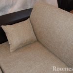 Burlap sofa upholstery