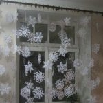 Snowflake curtain