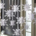 Snowflakes on ribbons