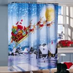 Santa Claus Sleigh Curtain