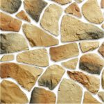 หินรูปร่างต่าง ๆ บนกระเบื้อง