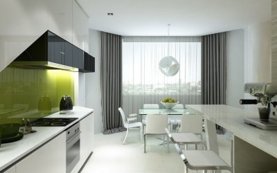 Design gardiner til kjøkkenet - 80 moderne alternativer