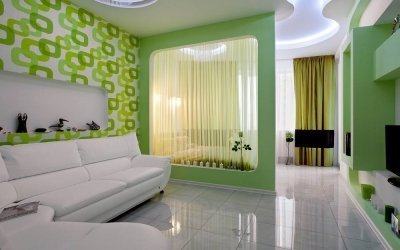 Diseño de un salón-dormitorio de 18 metros cuadrados. m - 40 ejemplos de fotos