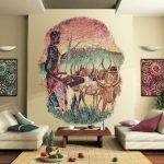 Sala de estar de estilo africano