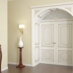 Double classic doors in vintage style