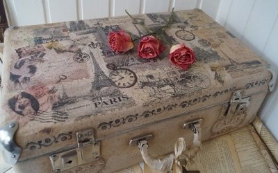 Decor of an old suitcase - interior ideas +75 photos