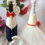 Champagne en robes de mariée