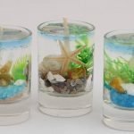 Candles with sea motives