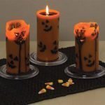 Gruselige Kerzengesichter