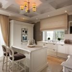 Neoclassical style kitchen interior