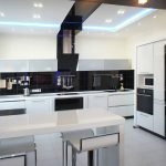 High-tech kitchen interior