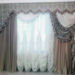Vackra gardiner för vardagsrumdekor