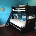 Bunk bed in wenge color