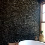 Wall of Dark Pebbles