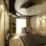 Luxurious bedroom ceiling decor