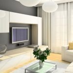 Kompaktní obývací pokoj v bytě