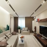 Krásný obývací pokoj v bytě